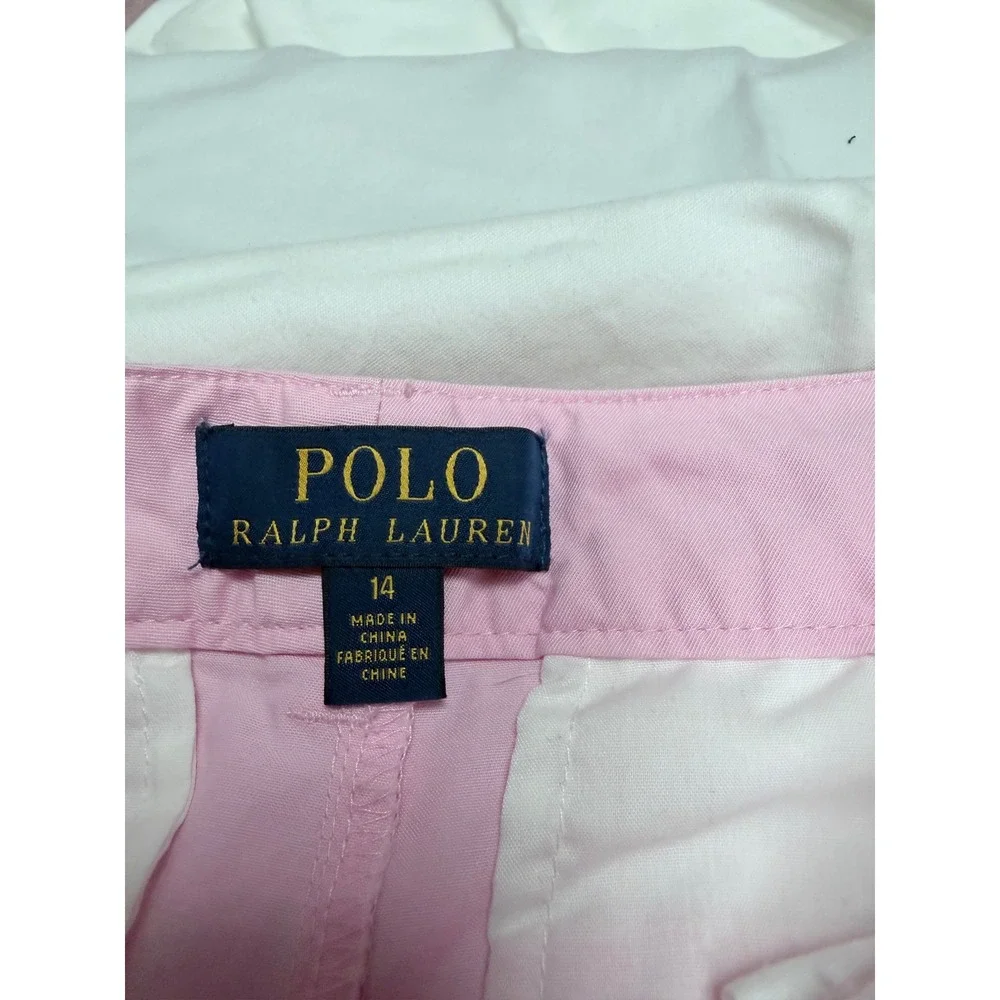 Polo Ralph Lauren Kids Pink Chino Pants Size 14 New With Tags Straight Leg